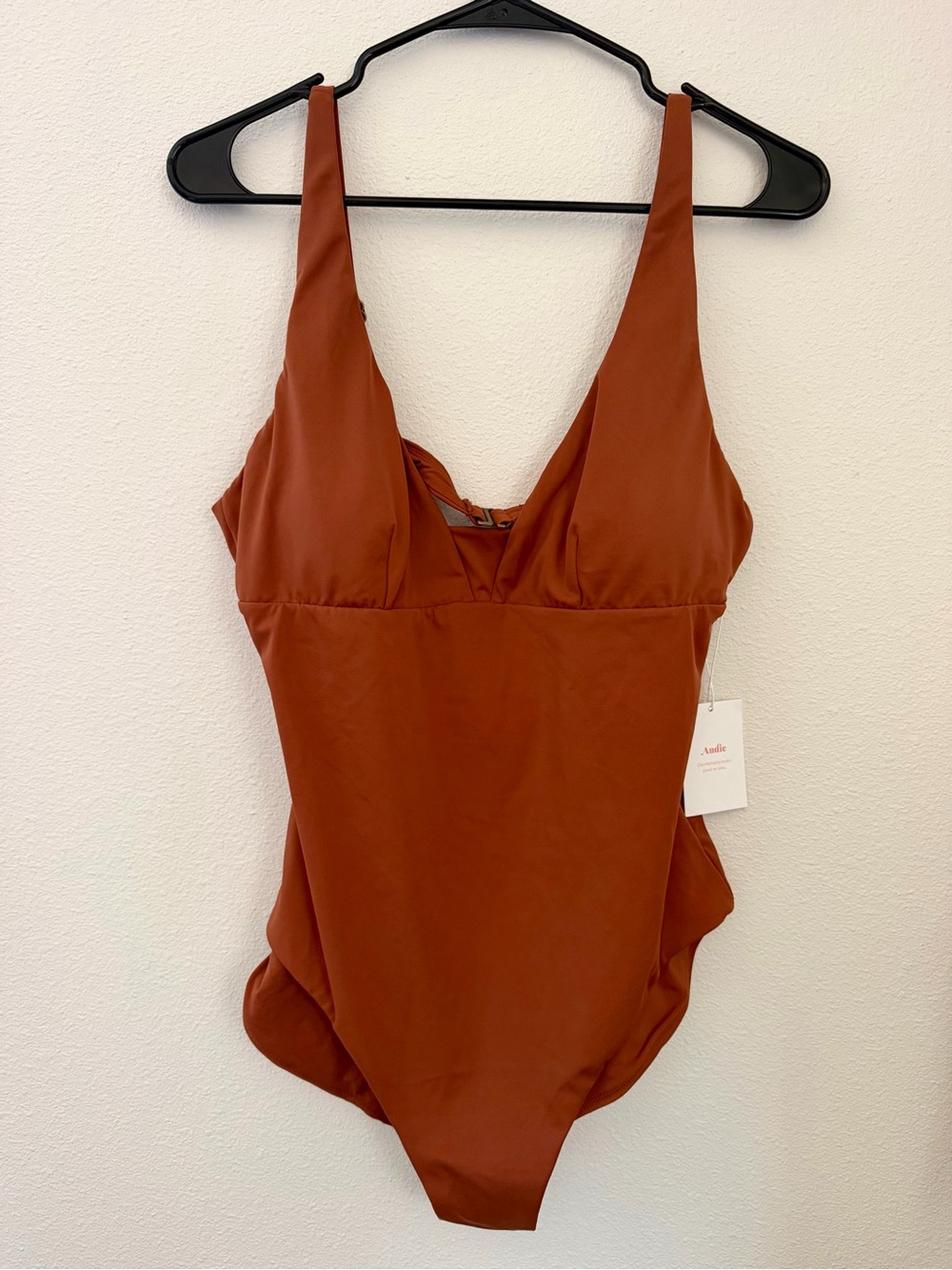 Andie Swim The Tahiti One Piece Swimsuit Sequoia Size L NWT